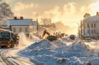 Уборка и вывоз снега в Паперне